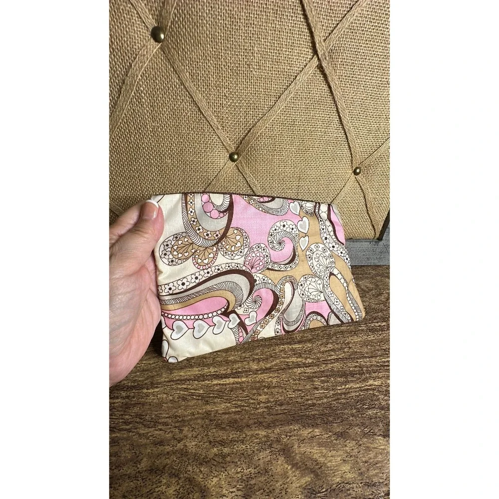 Vintage LeSportsac 3 Zip Cosmetic Pouch